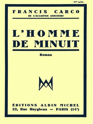 cover image of L'Homme de minuit